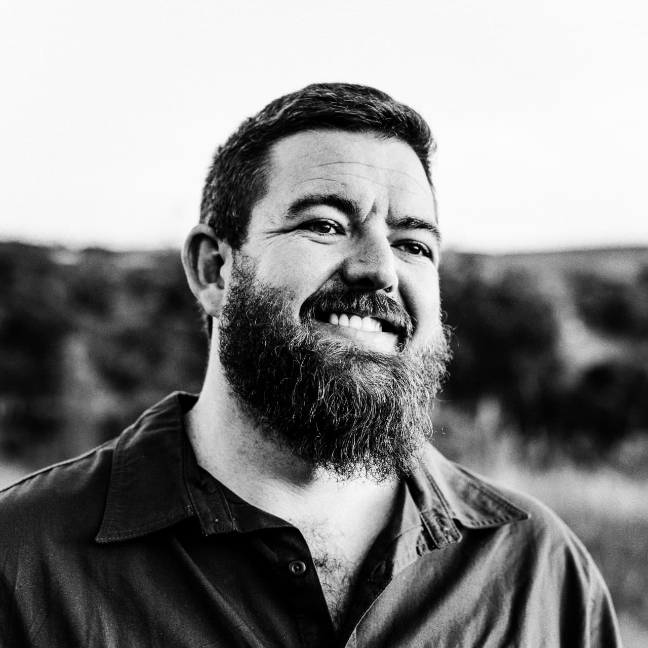 Black and white portrait of Johan van Graan